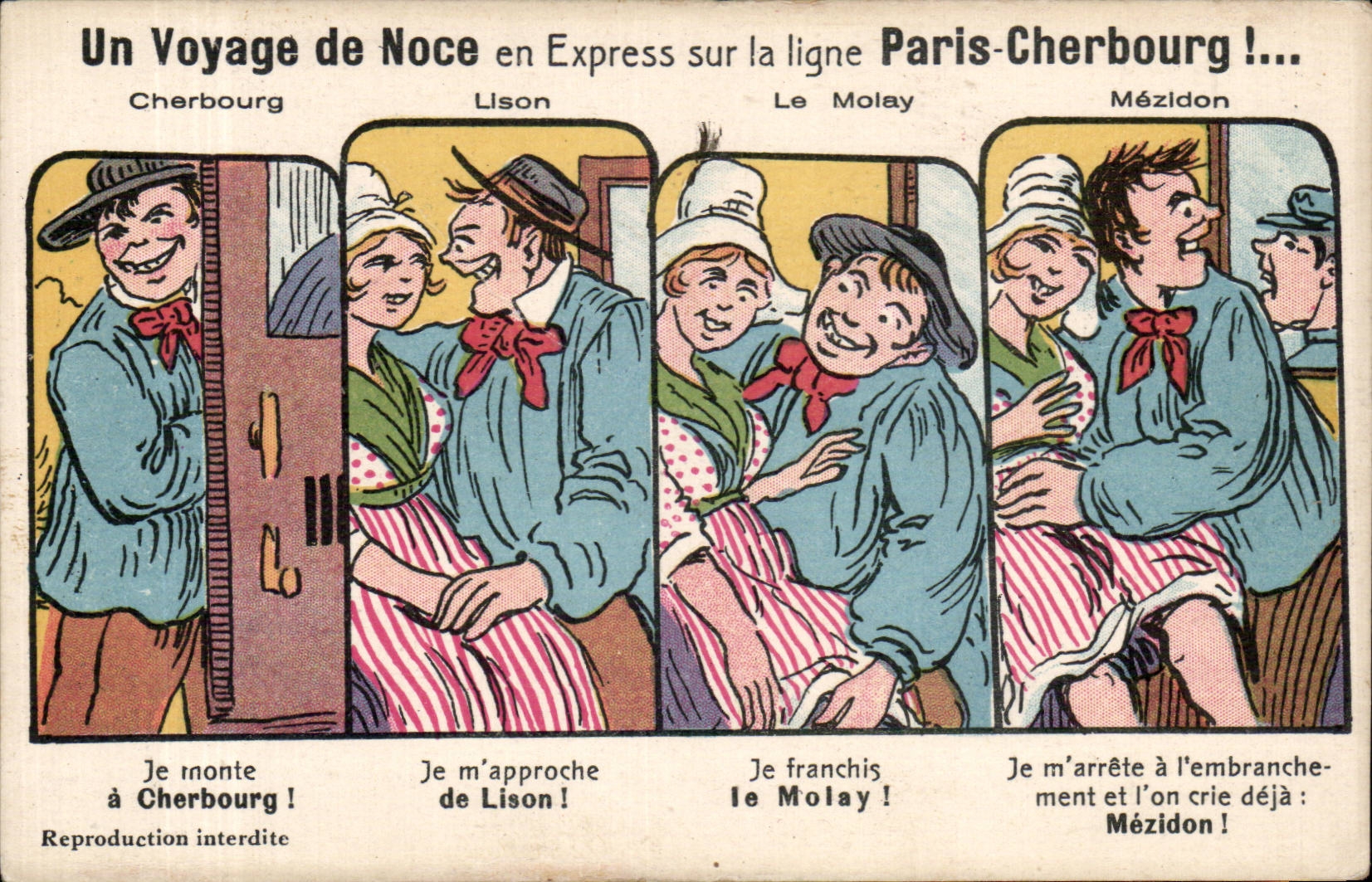 Un Voyage de Noce en Express sur la ligne Paris-Cherbourg !... — H. Ermice, Vire