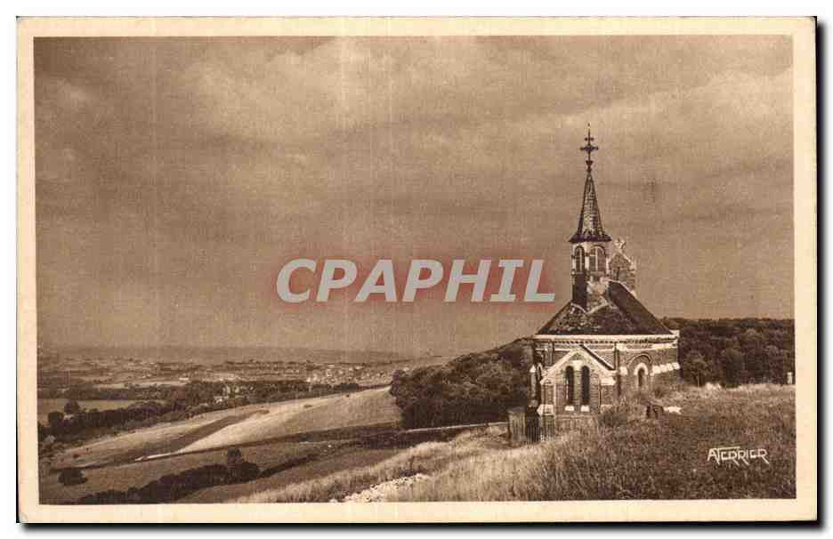 CPA Eu La vallee et la mer Vue de la chapelle Saint Laurent