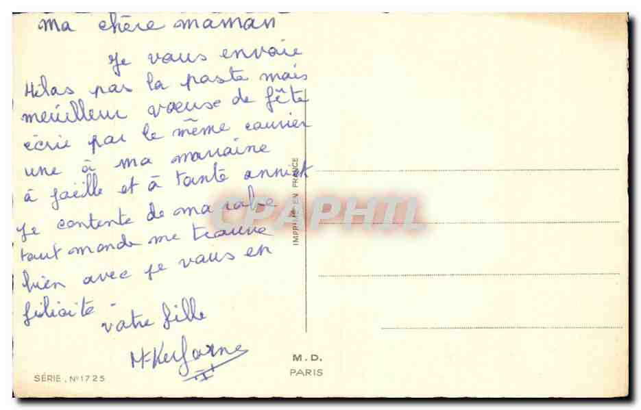 CPA Fantaisie Enfants  — Rückseite