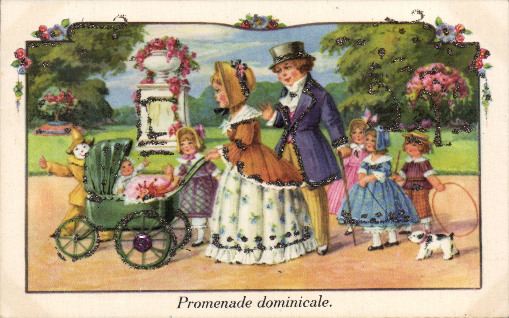 Cartolina d'epoca Fantasia Donna Landeau