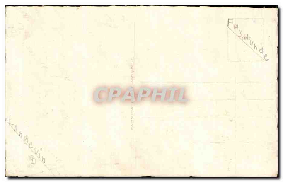 CPA Fantaisie Enfants Avion Aeroplane  — Verso