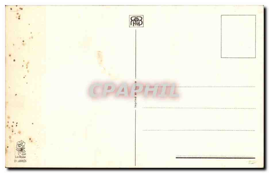 Homme buvant un cigare — caricature — La Rose n°21.688/S — Rückseite