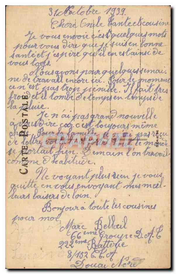 CPA Fantaisie Humour Gros cochon  — Verso