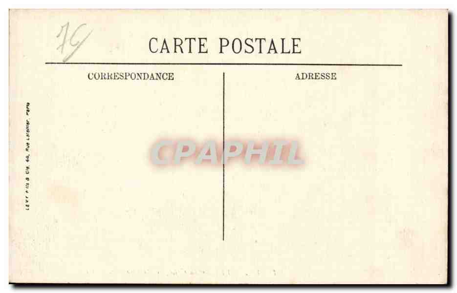 CPA Eu La cour du college et la chapelle — Rückseite