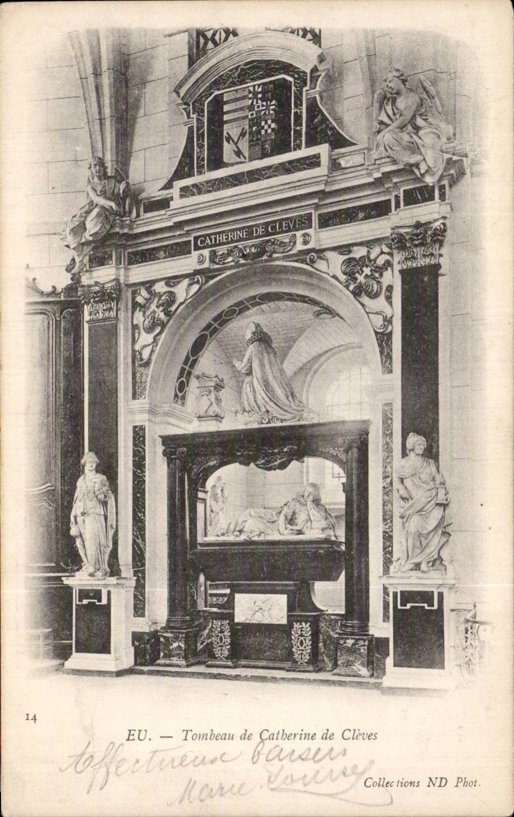 CPA Eu Tombeau de Catherine de Cleves