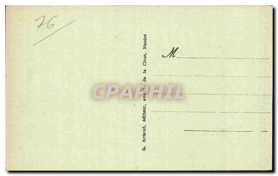 CPA Dieppe Cargo au port — Verso