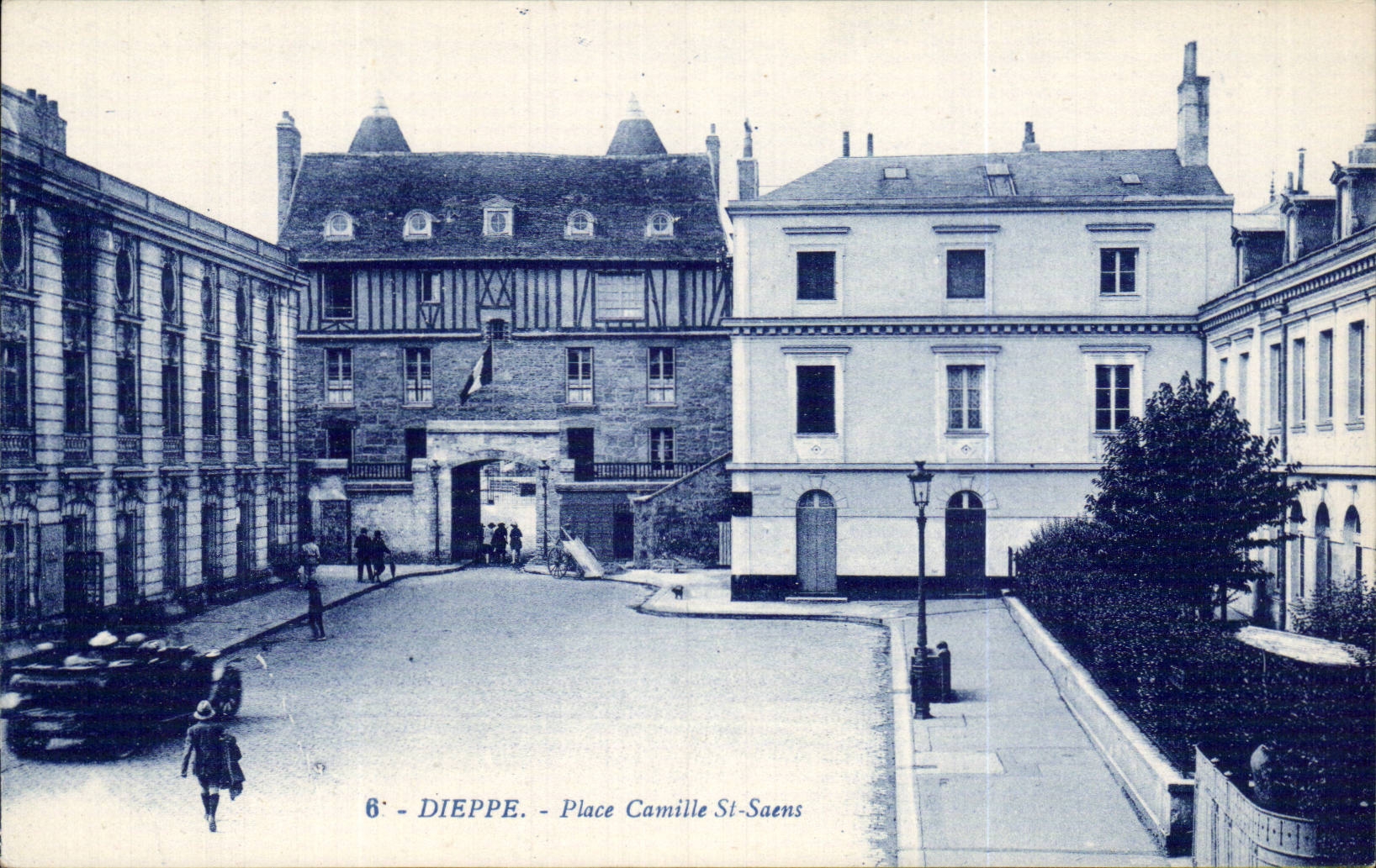 CPA Dieppe Place Camille Saint Saens