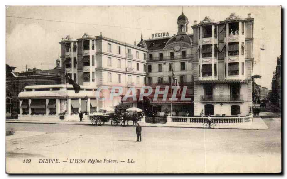 CPA Dieppe L'hotel Regina Palace