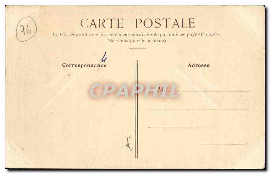 CPA Dieppe Le grand port du Pollet — Verso