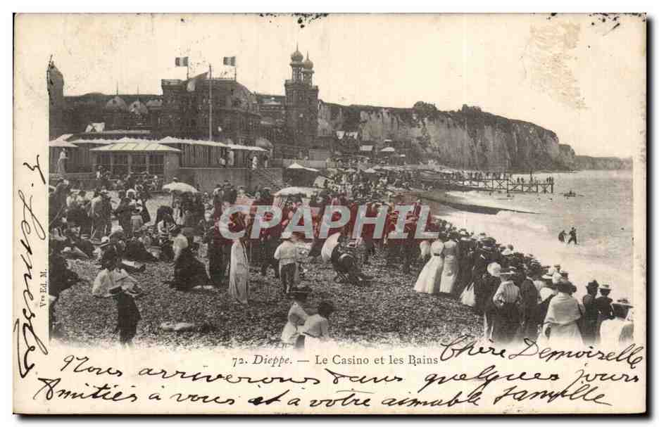CPA Dieppe Le casino et les bains