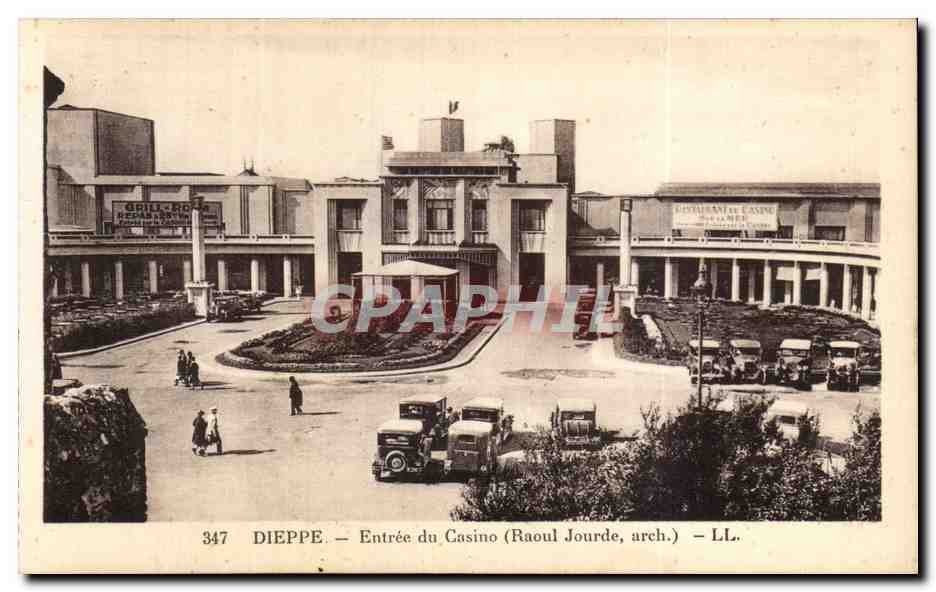 CPA Dieppe Entree du casino (Raoul Jourde)