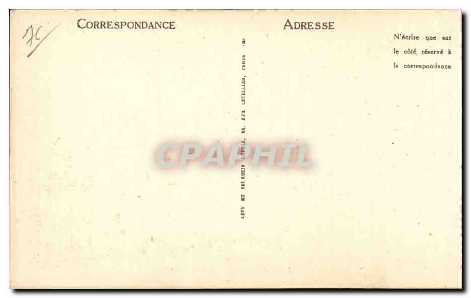 CPA Dieppe Entree du casino (Raoul Jourde) — Verso