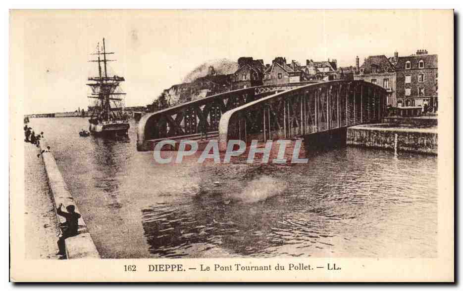 CPA Dieppe Le pont tournant du Pollet