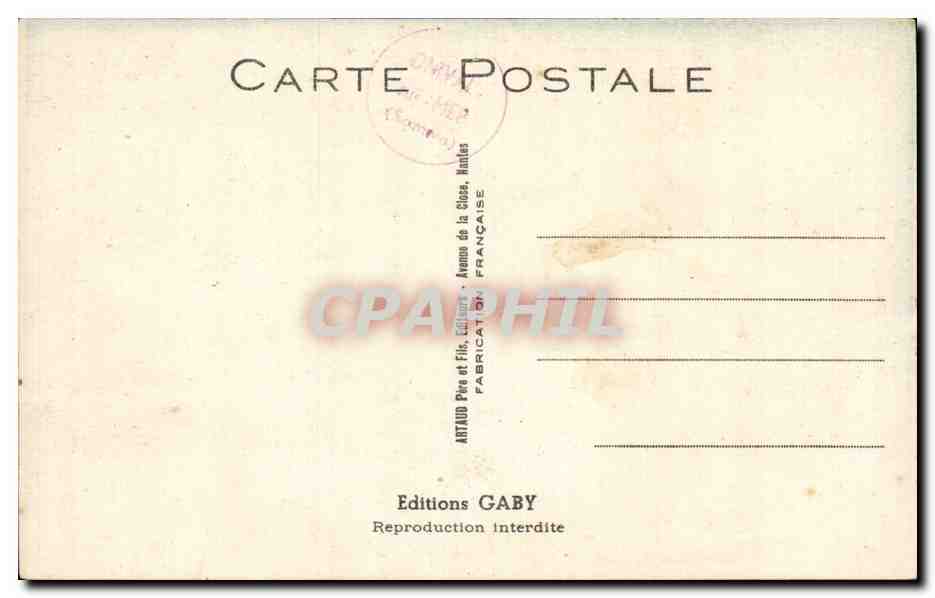 L'Ivrogne Ahuri — scène comique d'un ivrogne cherchant un pot — Éditions Gaby, n° 378 — Achterkant
