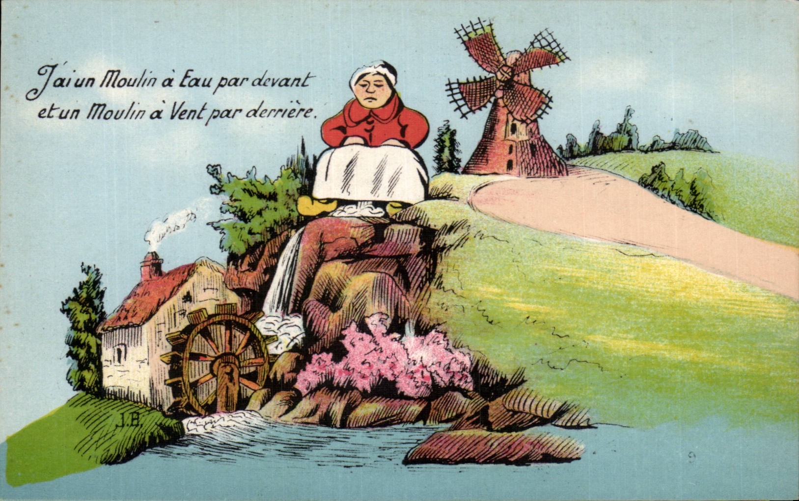Moulin à eau et moulin à vent — J.B. — n° 5