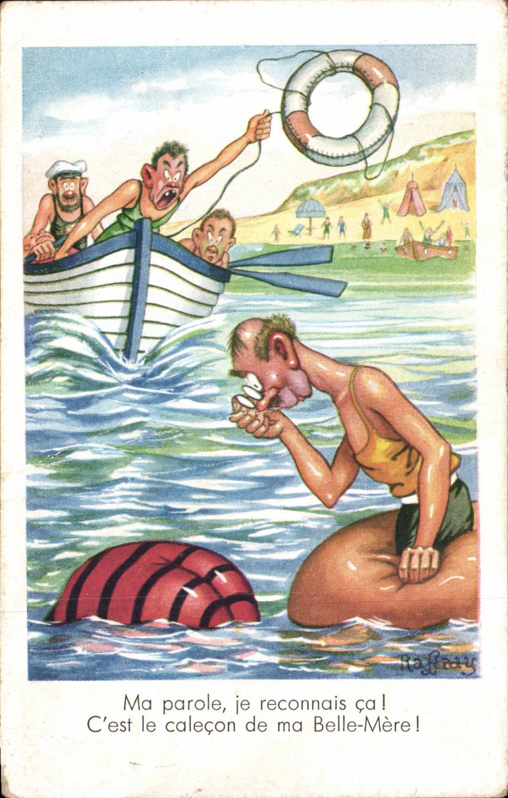 CPA Fantaisie Illustrateur Humour Ma parole je reconnais ca !