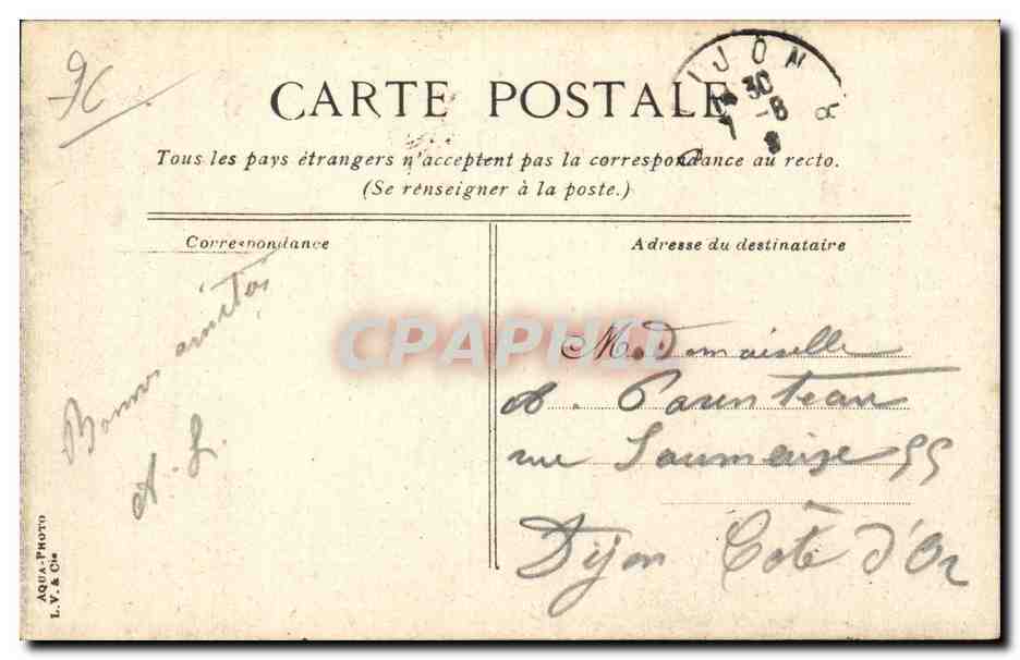 CPA Dieppe Vue generale — Rückseite
