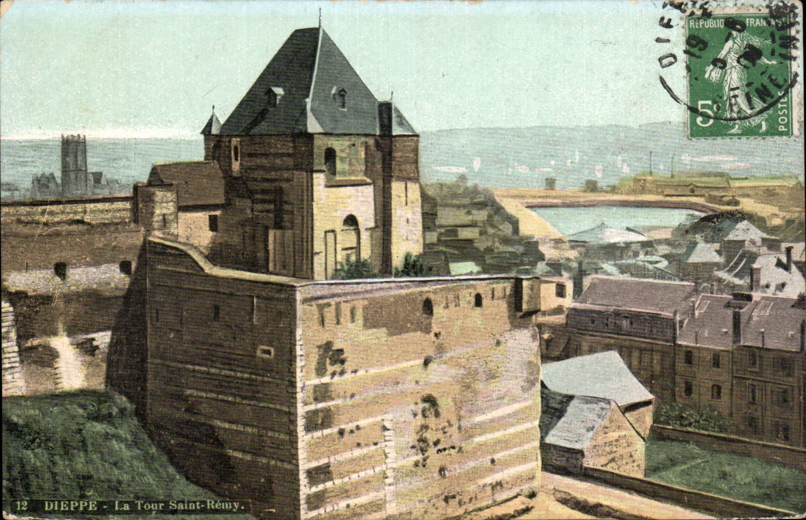 CPA Dieppe La tour Saint Remy