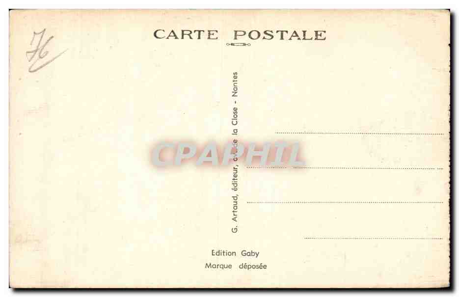 CPA Dieppe Entree du port — Verso