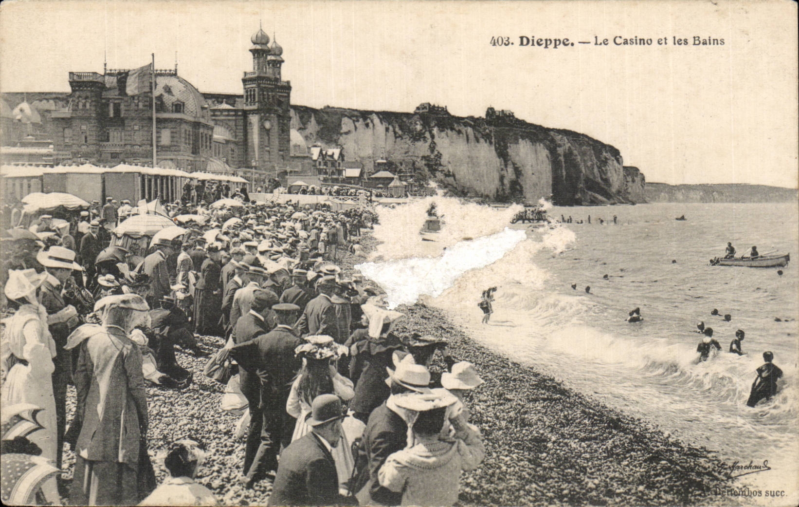 Dieppe — Le Casino et les Bains — Détonhos succ.
