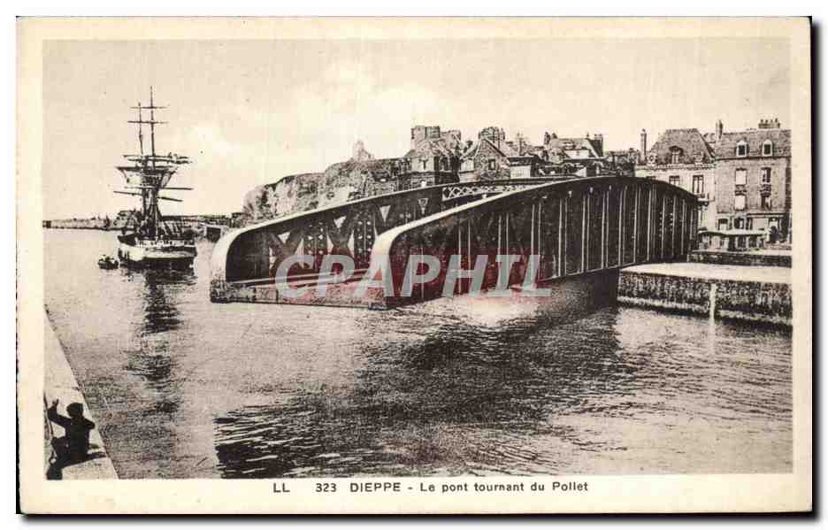CPA Dieppe Le pont tournant du Pollet
