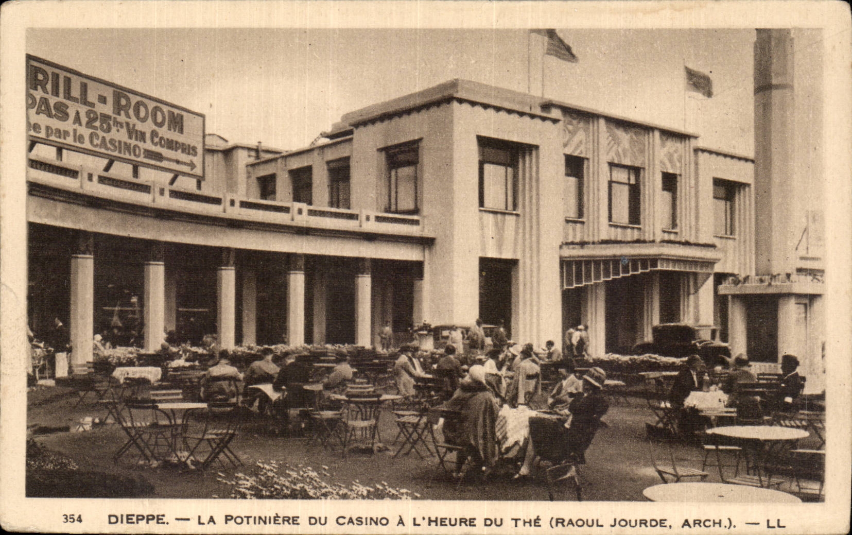 CPA Dieppe La potiniere du casino a l'heure du the 