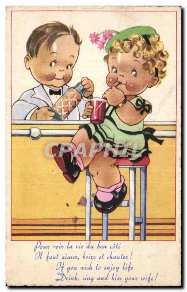 CPA Fantaisie Folklore Enfants 