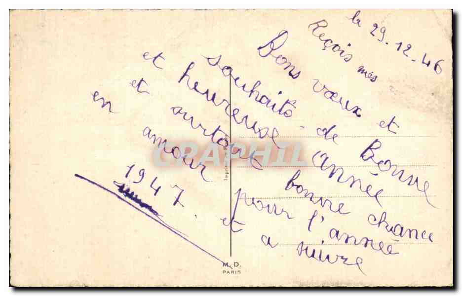 CPA Fantaisie Folklore Enfants  — Verso