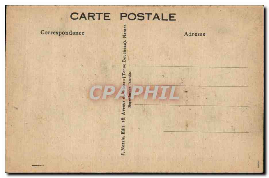 Les Beaux Maquereaux — scène de marché — J. Nozais, Nantes, n°15 — Verso