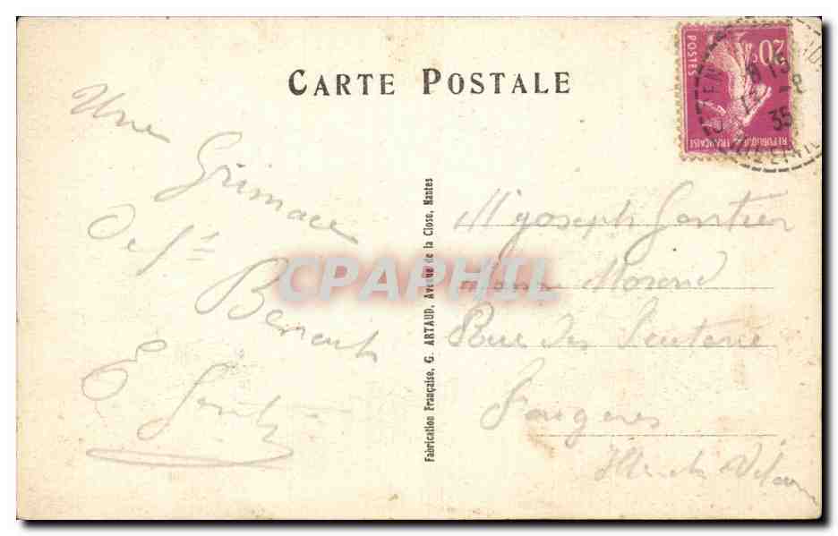 Distraction — Le copain avertit son ami — G. ARTAUD, n°447 — Reverso