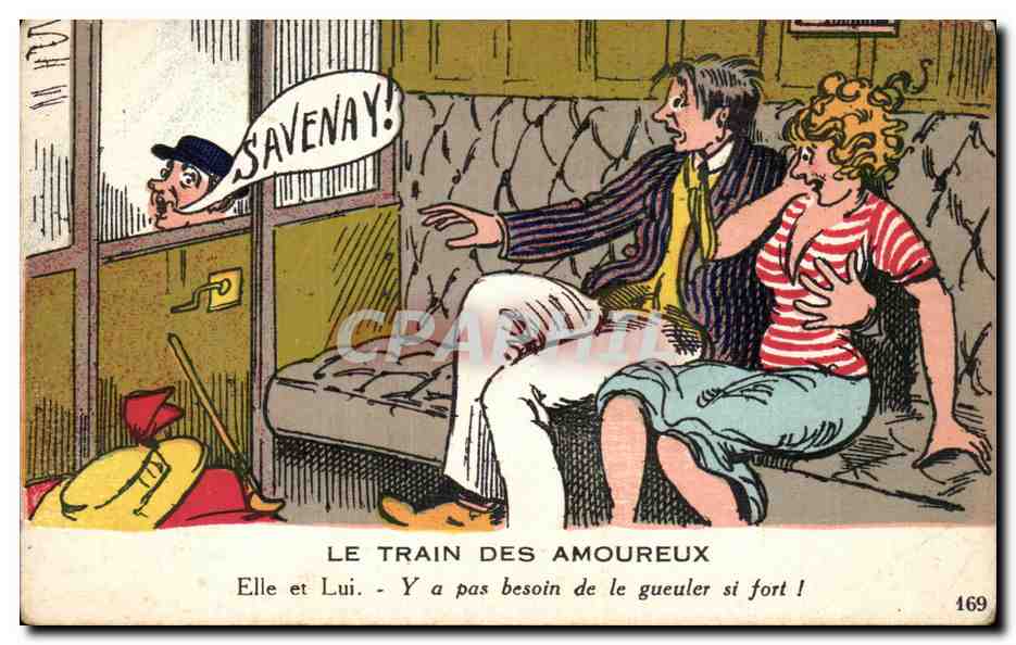 Le train des amoureux — scène humoristique — J. Nozais, n° 169