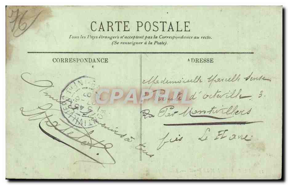 Dieppe - L'Hotel Royal - CPA  — Verso
