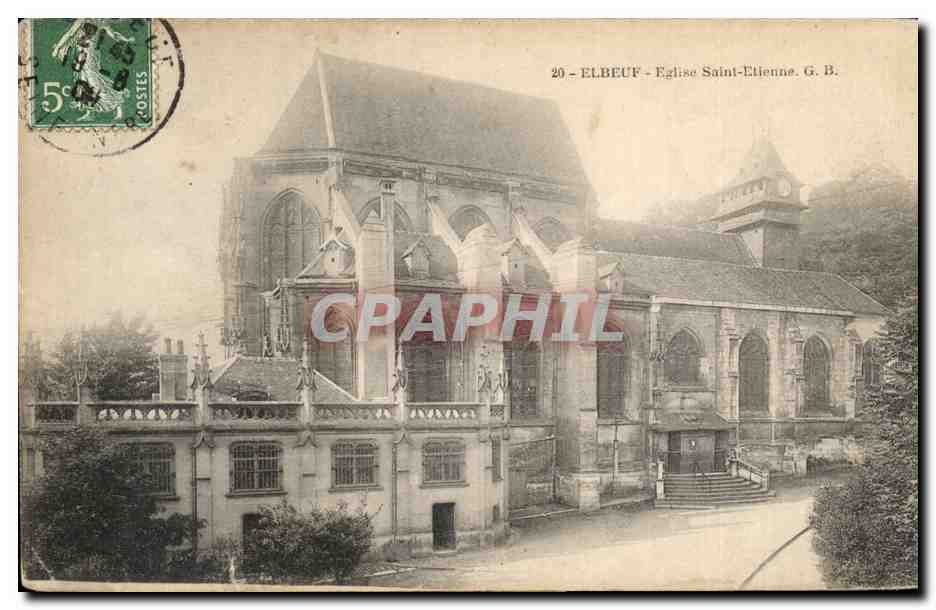 Elbeuf St Aubin - L'Eglise Saint Etienne - CPA 