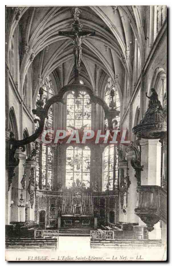 Elbeuf - Eglise St Etienne - CPA 