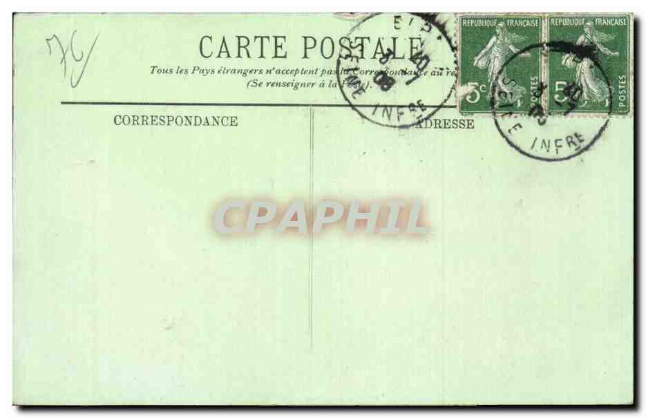 Elbeuf - Eglise St Etienne - CPA  — Rückseite