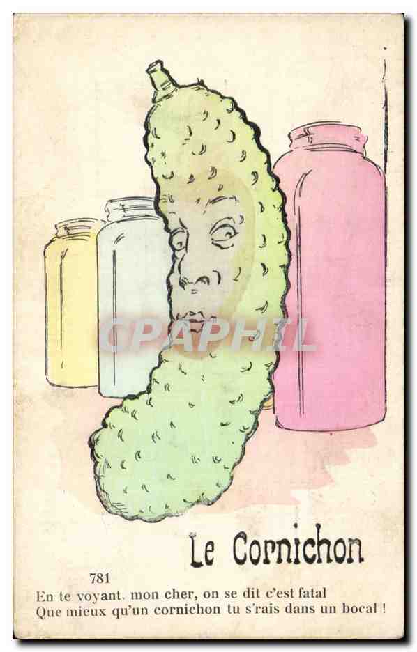 Humour - Illustration - Le Cornichon - CPA 