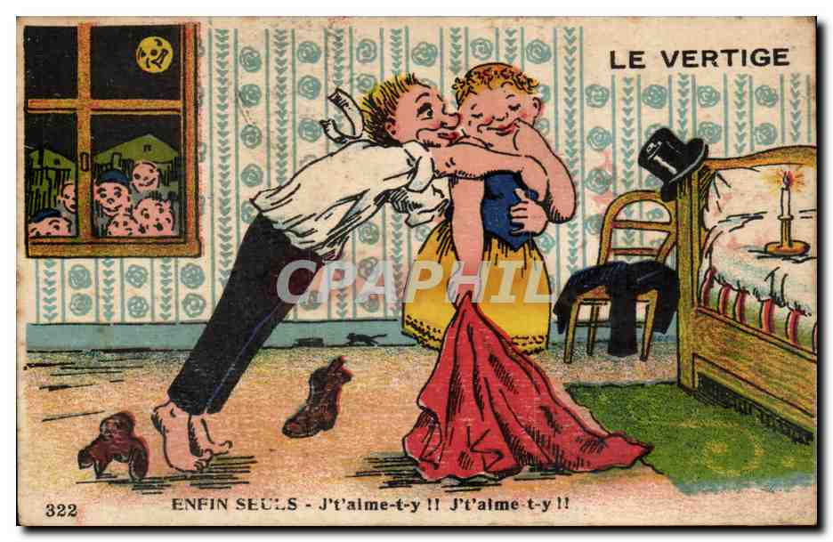 Deux jeunes amoureux dansant — Le Vertige — Éditions Gaby n°322