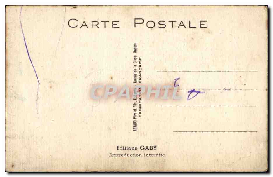 Humour - Illustration - Va donc m'chercher des petits choux - CPA  — Rückseite