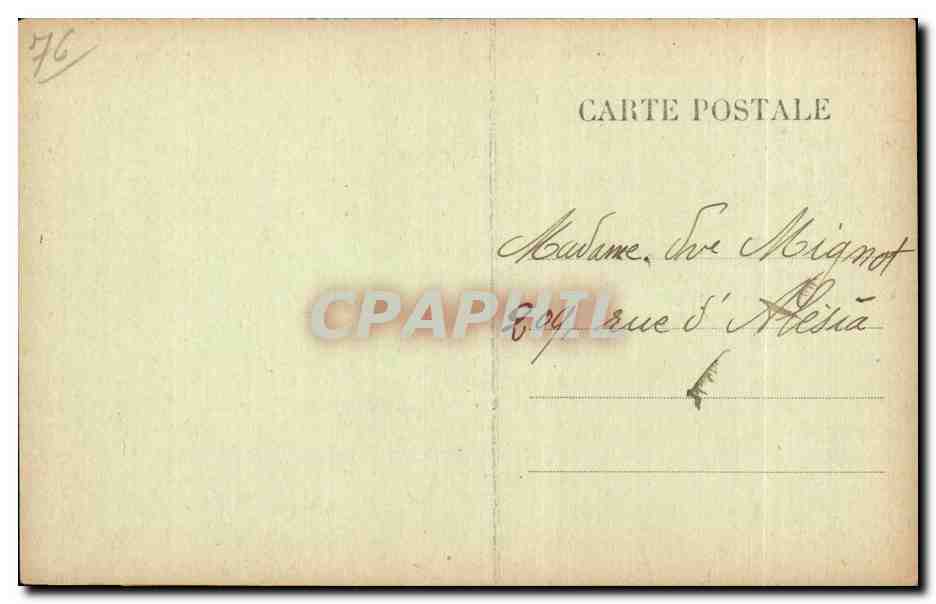 Etretat - Le Trou a l'Homme - CPA  — Rückseite