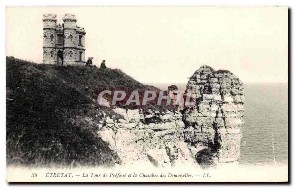 Etretat - La Tour de Prefasse et la Chambre des Demoiselles - CPA 