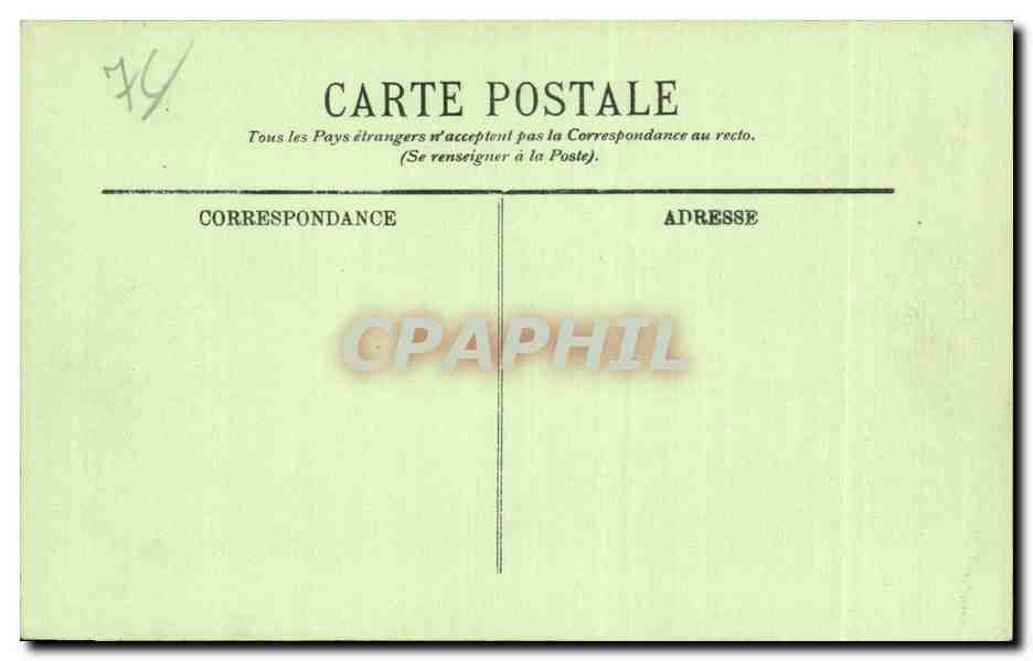 Etretat - La Tour de Prefasse et la Chambre des Demoiselles - CPA  — Rückseite