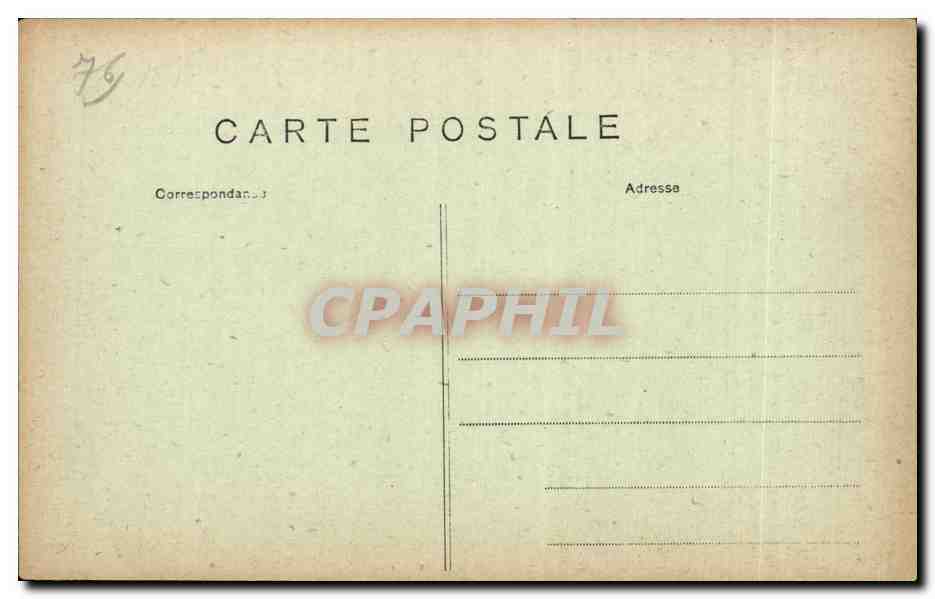 Fecamp - Les Falaises au Trou au Chien - CPA  — Rückseite