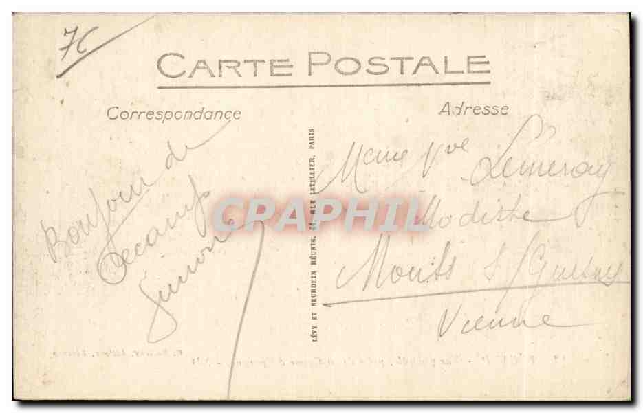 Fecamp - Vue Generale prise de la Caisse d' Epargne - CPA  — Rückseite