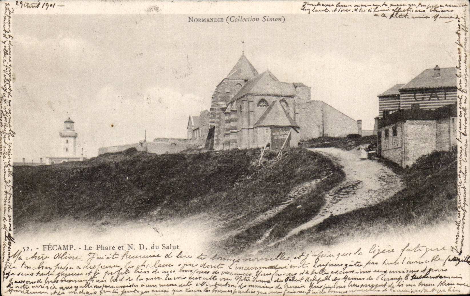 Fecamp - Le Phare - Lighthouse - Notre Dame du Salut - CPA 