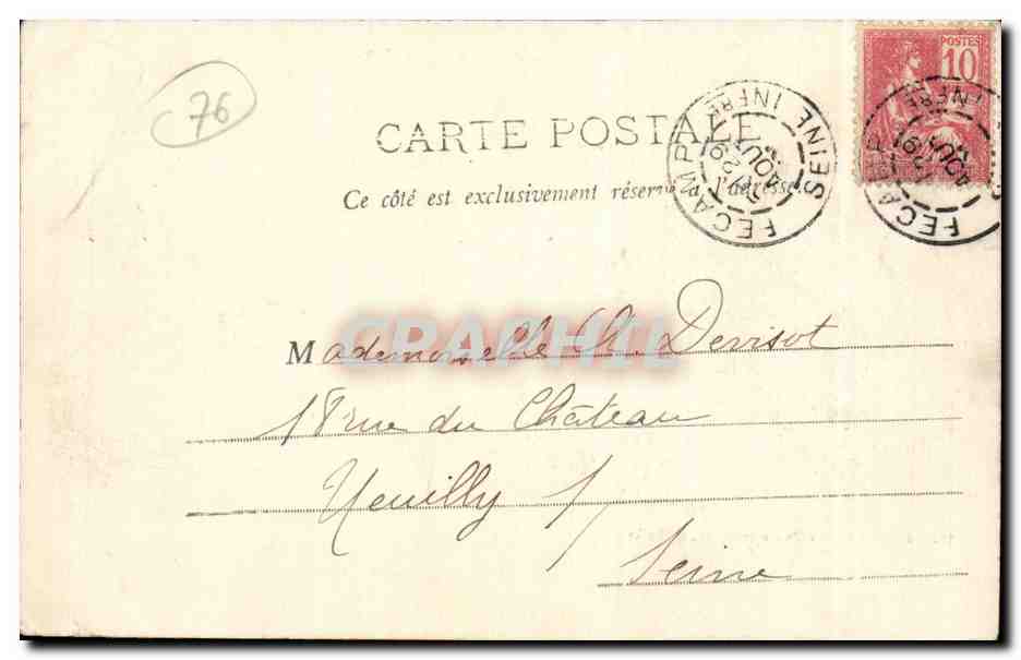 Fecamp - Le Phare - Lighthouse - Notre Dame du Salut - CPA  — Rückseite