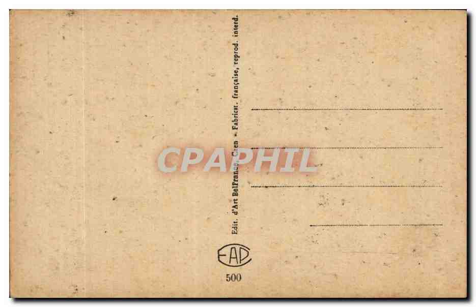 Bouquiniste — scène humoristique — Éd. d'Art BelFrance Cazen, n°500 — Achterkant