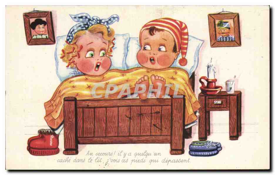 Fantaisie - Enfants - Humour - Illustration - CPA 