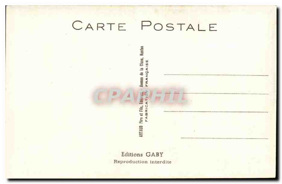 Deux personnages dans un lit — scène humoristique — Éditions Gaby, n°7 — Verso