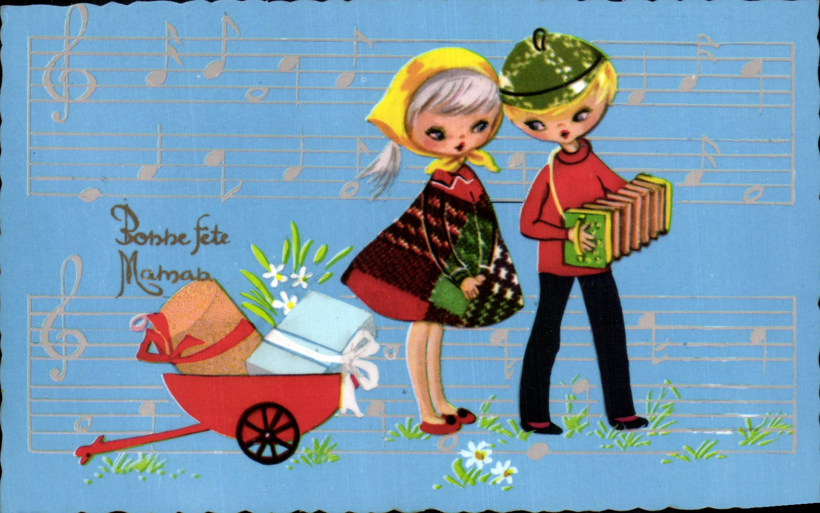 Fantaisie - Enfants - Humour - Illustration - Bonne Fete Maman - CPA 
