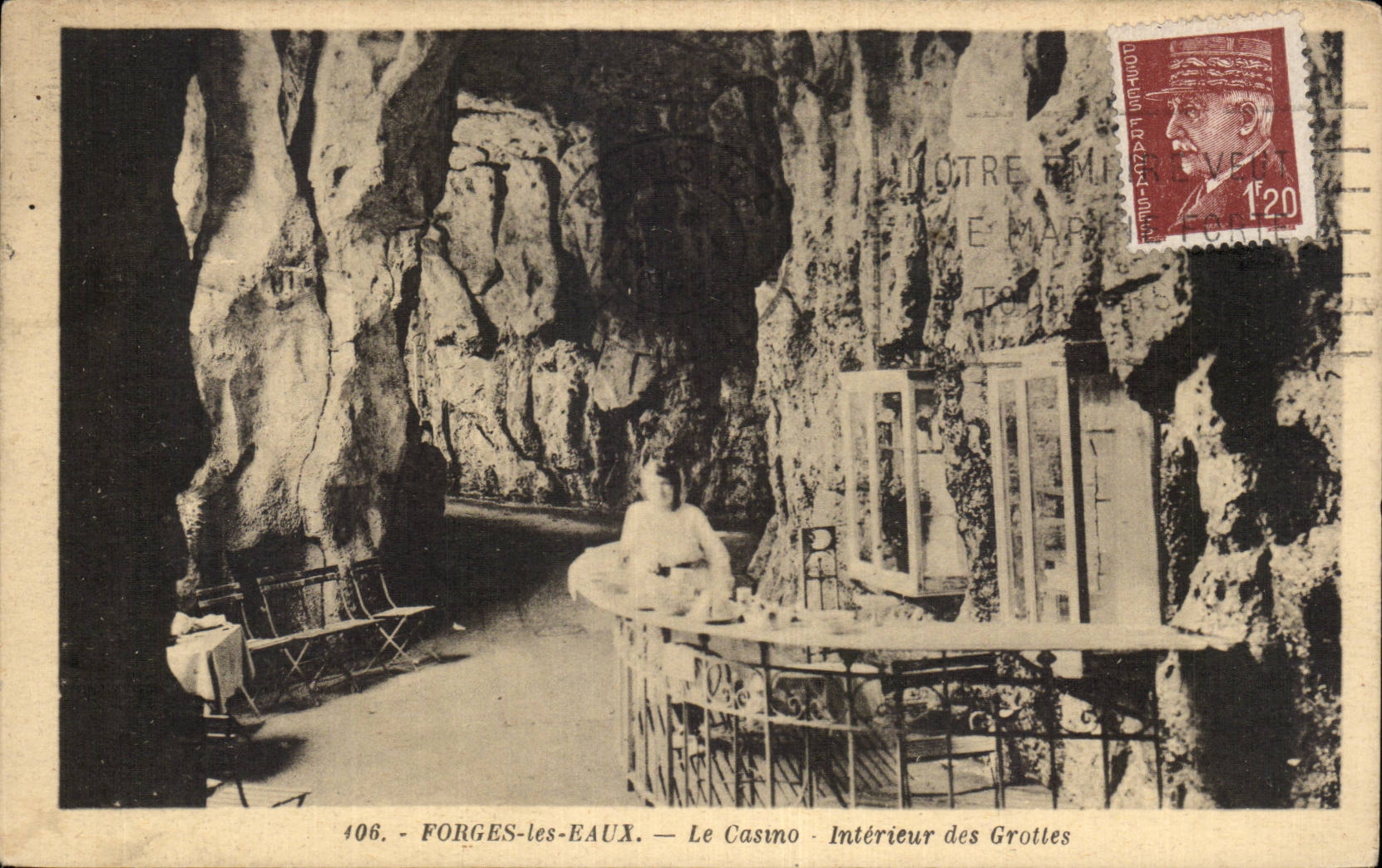 Forges les Eaux - Le Casino - Interieur des Grottes - CPA 